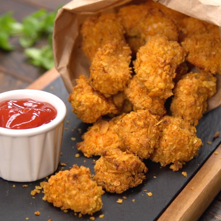 Baked Popcorn Chicken