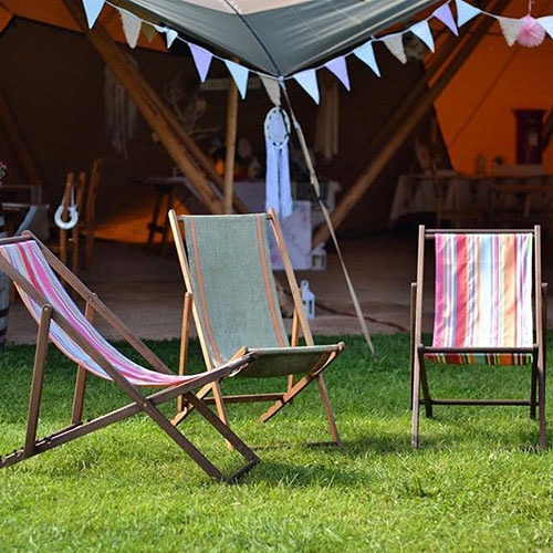 Vintage Deck Chair Hire Tipi Unique