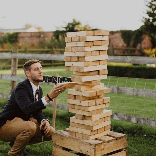 11+ Garden Jenga Background