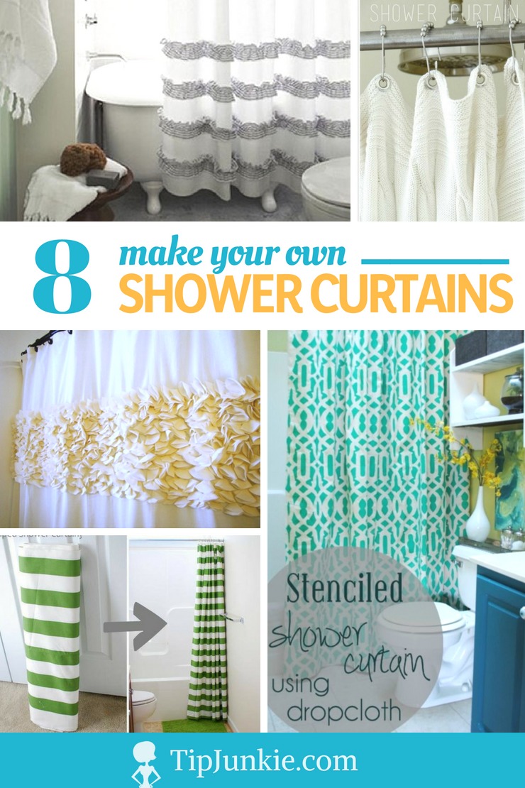 8 How to Make Your Own Shower Curtain Tutorials Tip Junkie