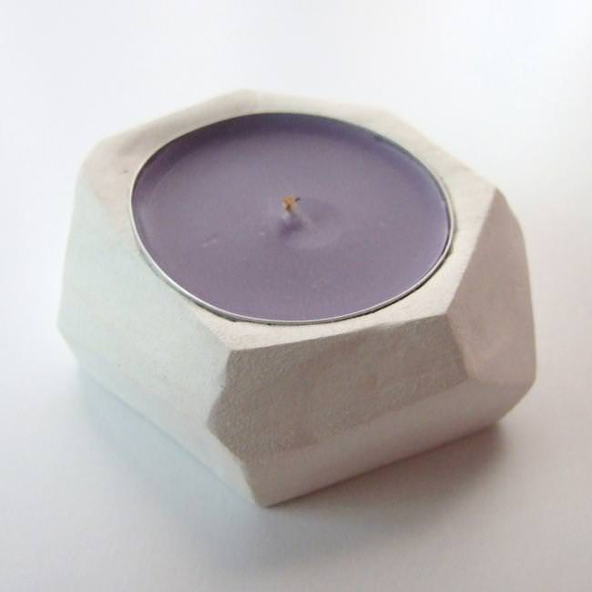How to Make Your Own DIY Faceted Clay Tealight Holders. Tip Junkie