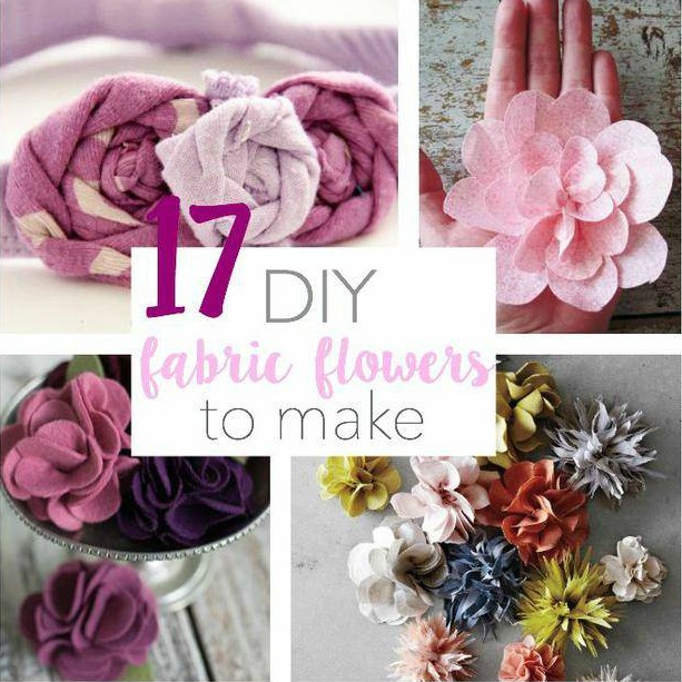 17 DIY Fabric Flowers to Make Tip Junkie