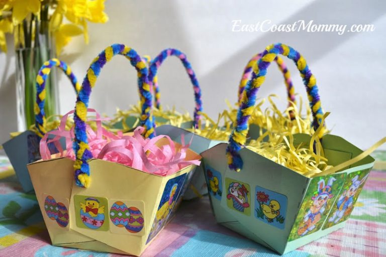 Easter Paper Basket {with template} Tip Junkie