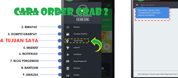 Tutorial Cara Pesan Grab 2 Tujuan, Cukup Tekan Tombol Ini! Tip Kerja