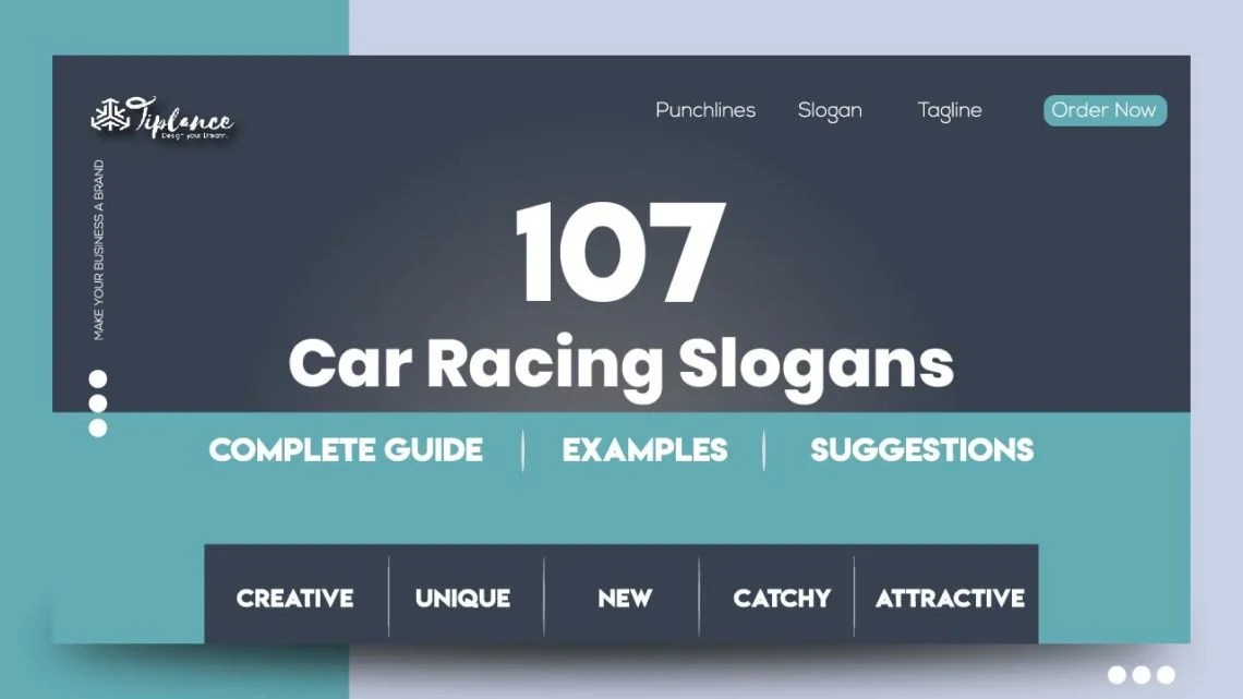 107+ Creative Car Racing Slogans Samples & Ideas Tiplance