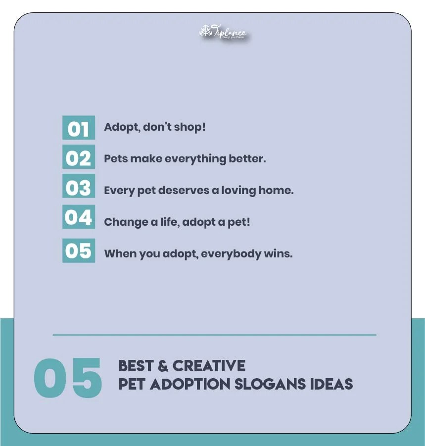 Unique Pet Adoption Slogans Examples & Samples Tiplance