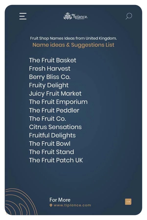 353+ Attractive Fruit Shop Names Ideas & Suggestions Tiplance