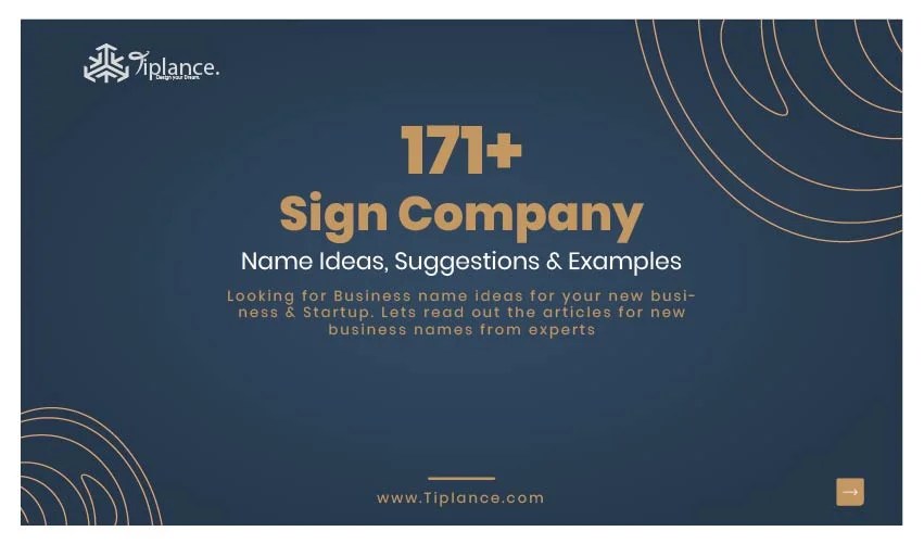 335+ Best Sign Company Names Ideas & Samples Tiplance