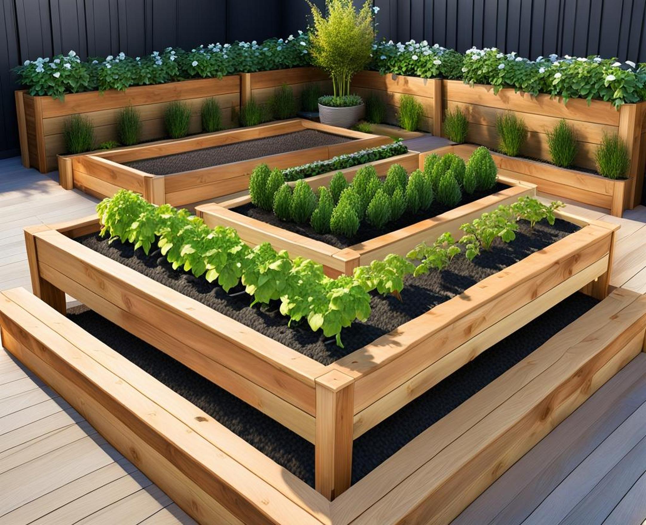 Mix Modern Design With Garden Function In Groundwork Planters