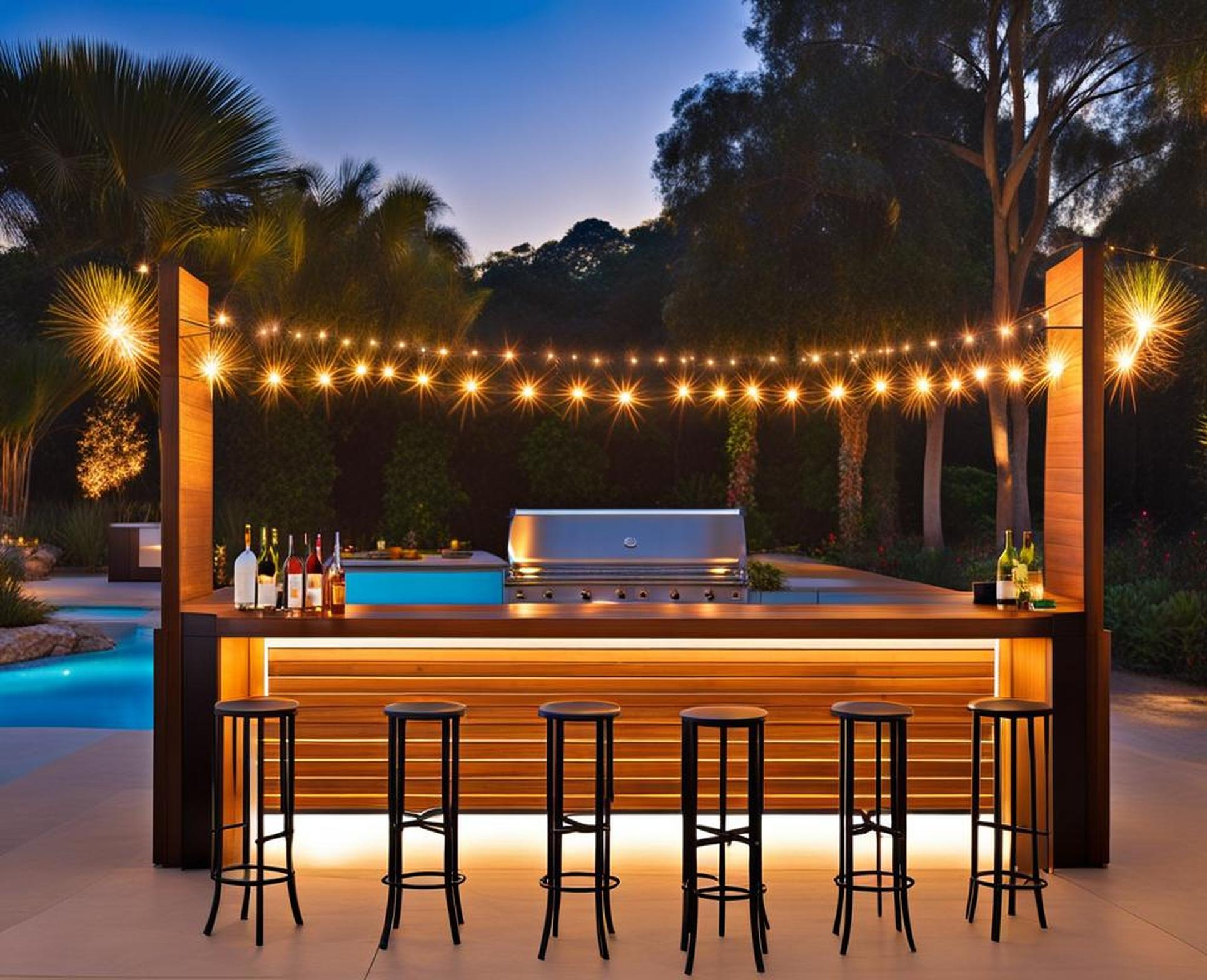 Set Your Outdoor Bar Apart with Striking, Super Tall Bar Stools