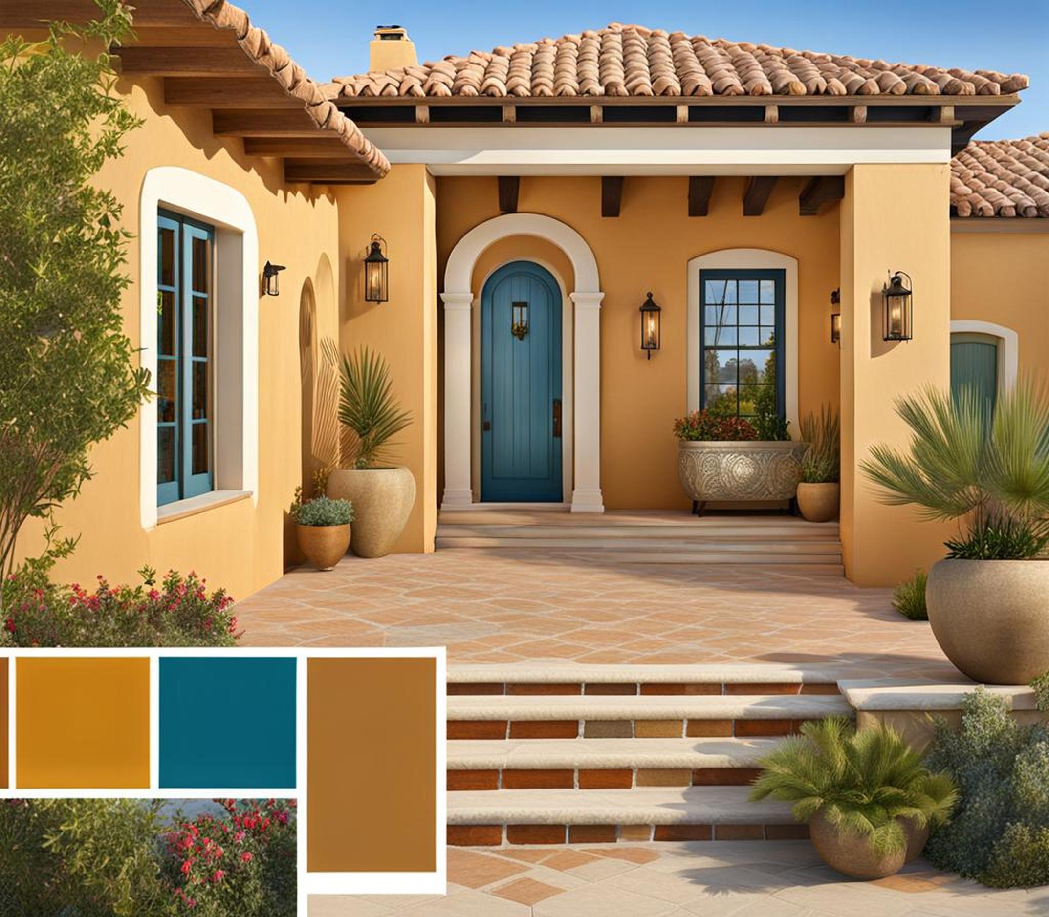 Mediterranean Exterior Paint Colors Evoke Coastal Charm