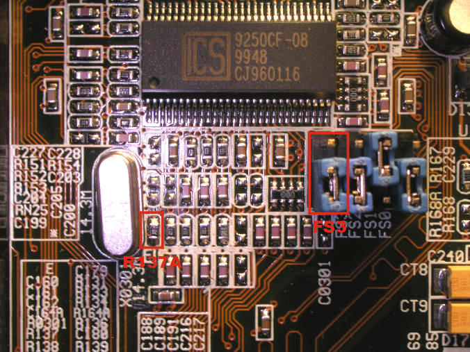 150Mhz FSB on the Asus P2BS Rev 1.04.