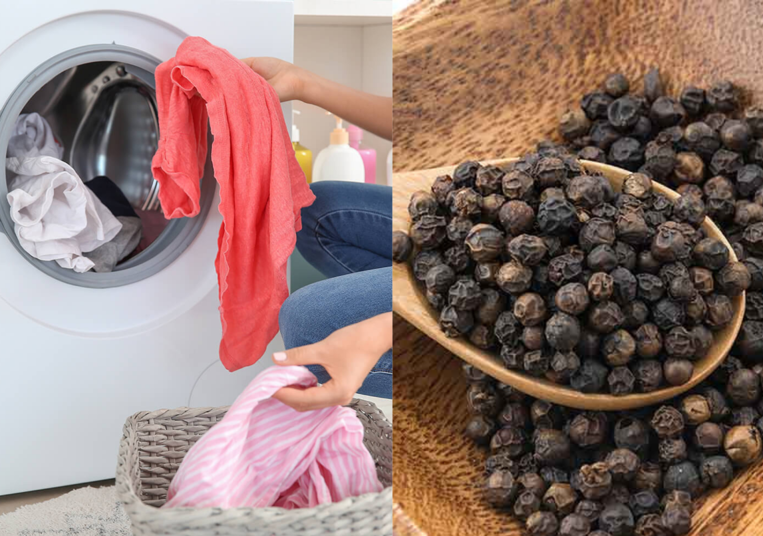 Try Black pepper for laundry or in washing machine
