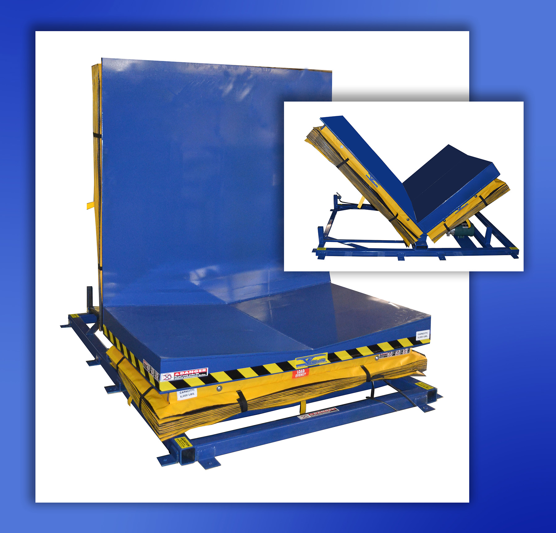 Hydraulic Upender with VCradle is Ideal for Positioning Cylindrical