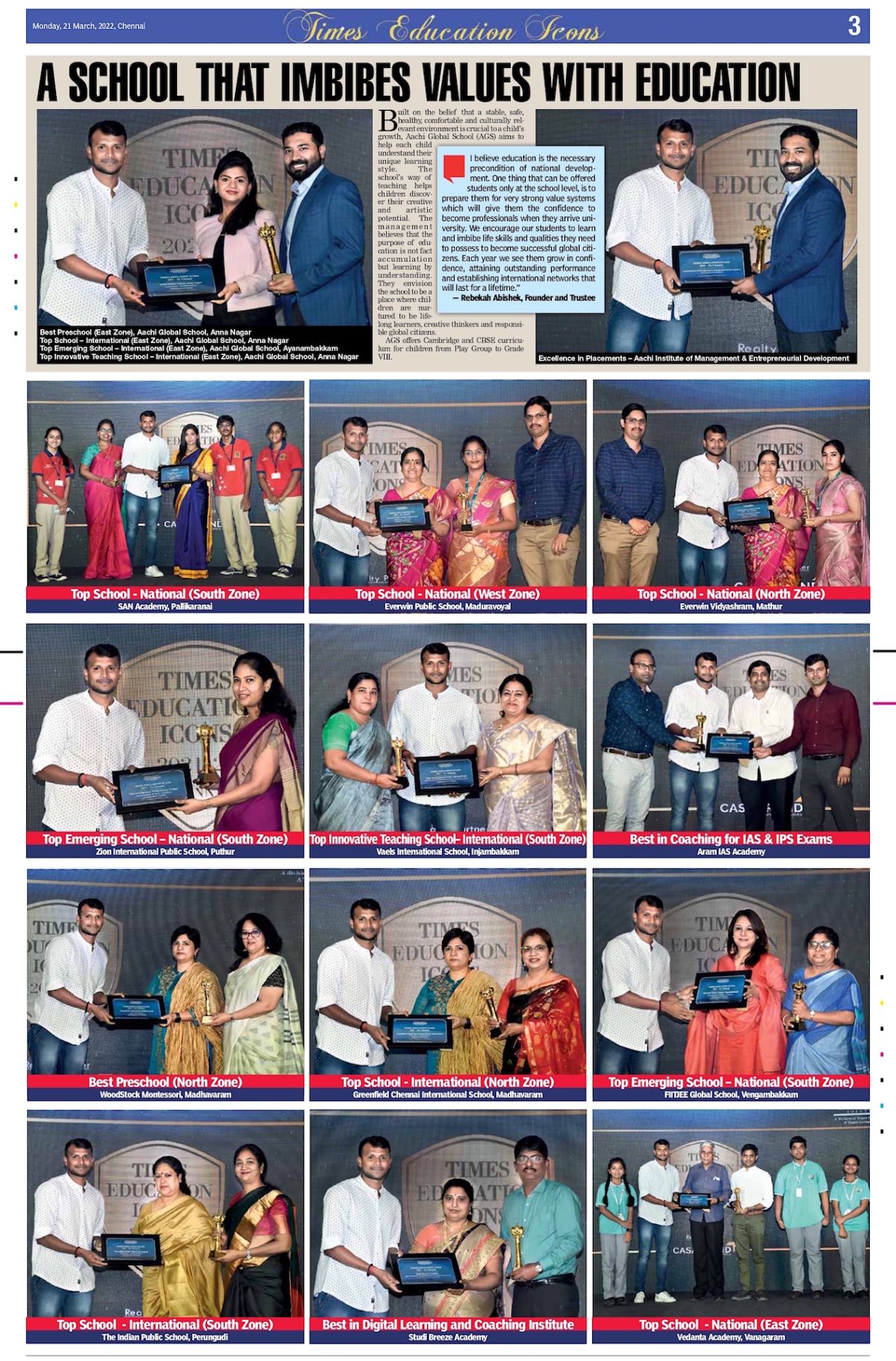 TIMES EDUCATION ICON AWARDS 202122 TIPS GLOBAL