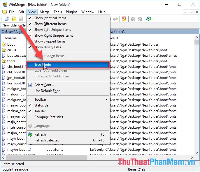 How to compare documents, compare files, compare folders with WinMerge