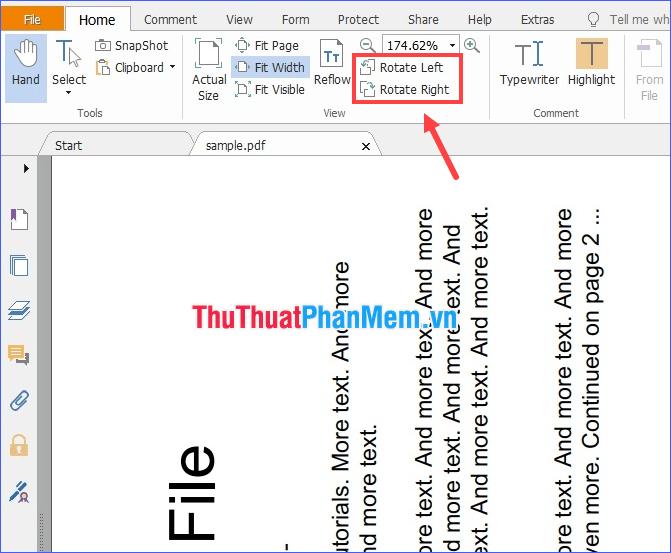How to rotate a PDF file in Foxit Reader when reversed is simple