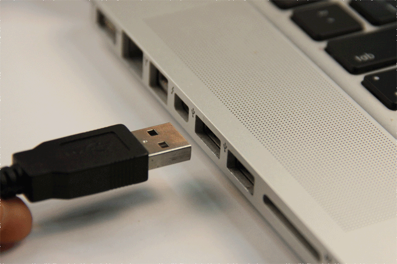 The USB connector explains why users have to plug the USB device into