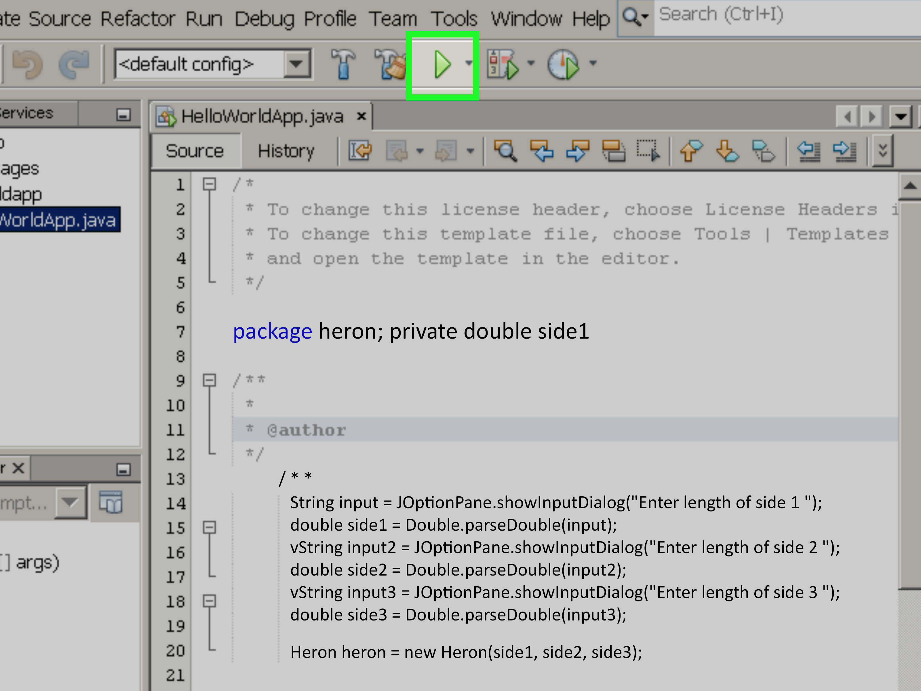 How to Create a Java Class in Netbeans to Compute the Area of a
