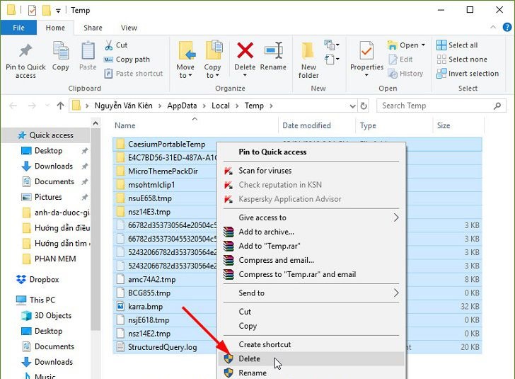 How to delete junk files on the computer, clean the computer most