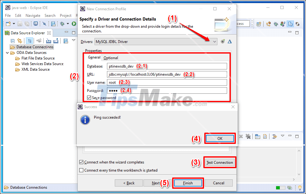 Instructions on how to connect to MySQL Database in Eclipse