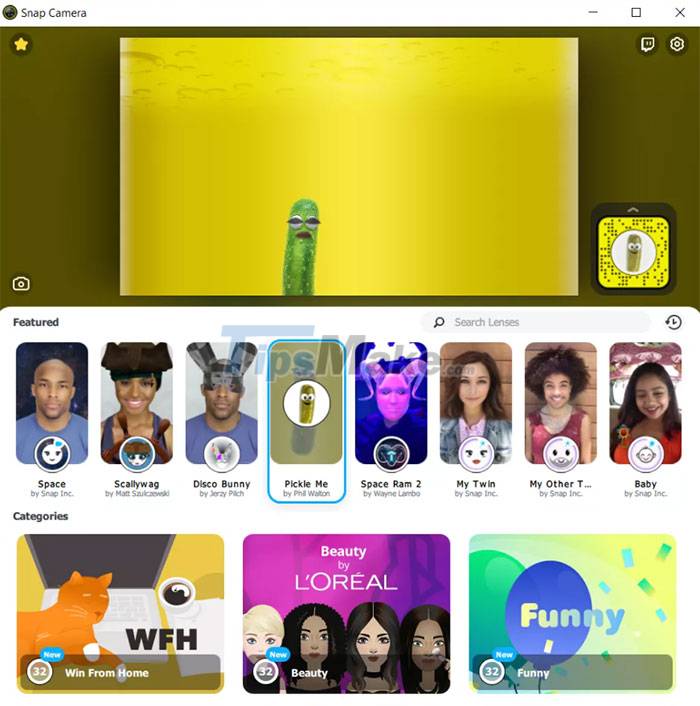 Instructions for adding filters when using Microsoft Teams