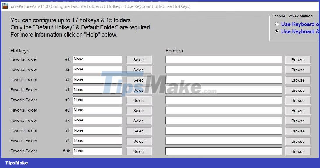 How to set up hotkey to download website images in Windows 10/11