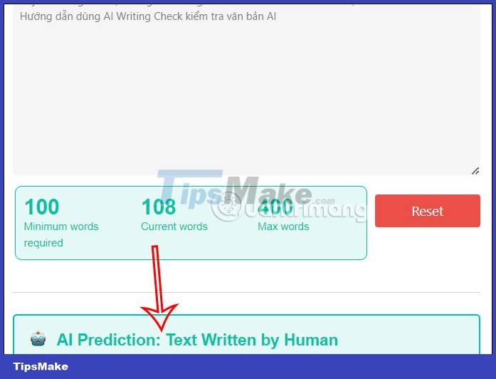 How to use AI Writing Check to check text generated by AI