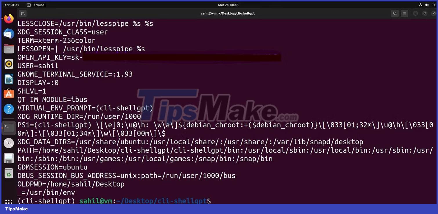 How to use ChatGPT from Ubuntu Terminal using ShellGPT