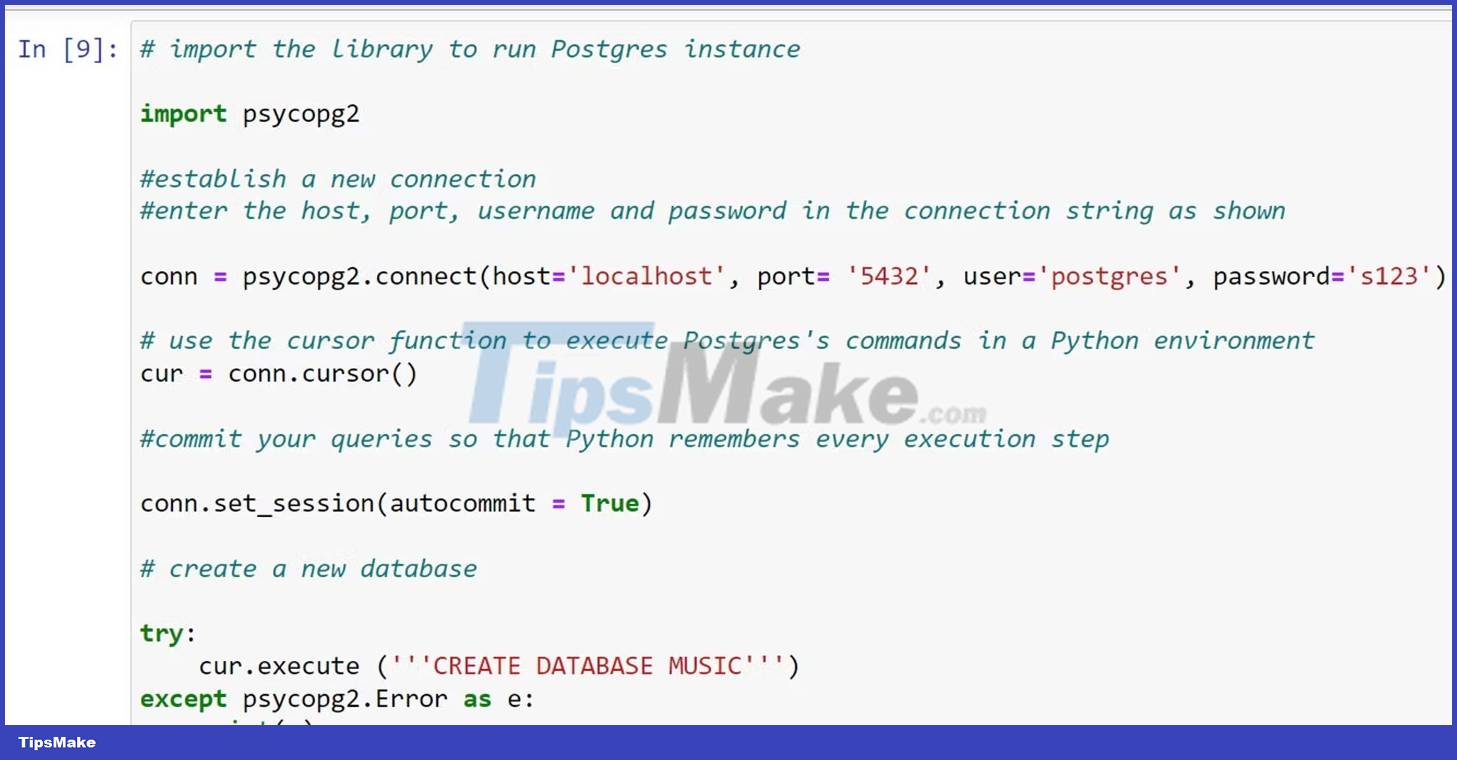 How to connect and use PostgreSQL in Python