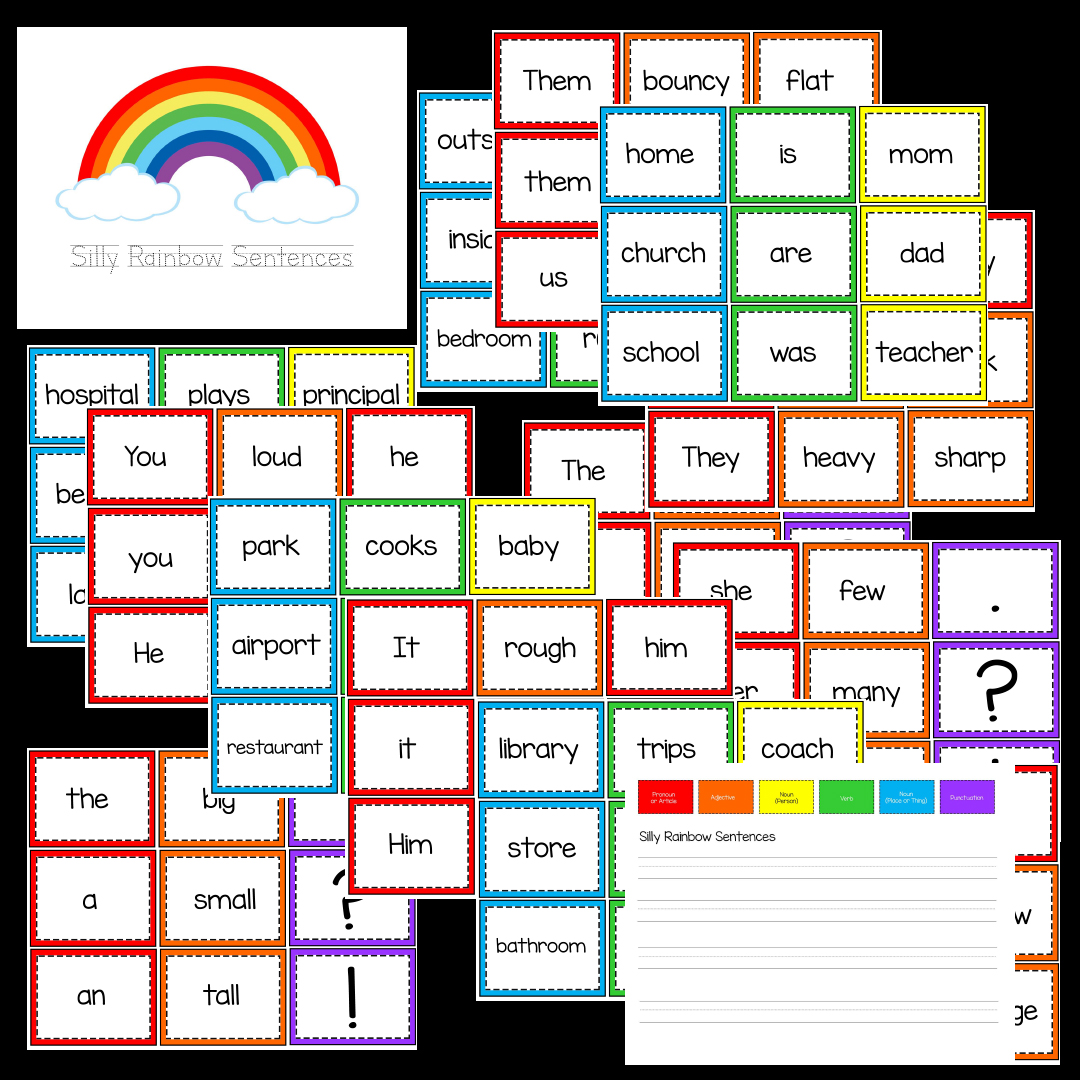 DownloadSillyRainbowSentencesFreeFirstGradeWriting