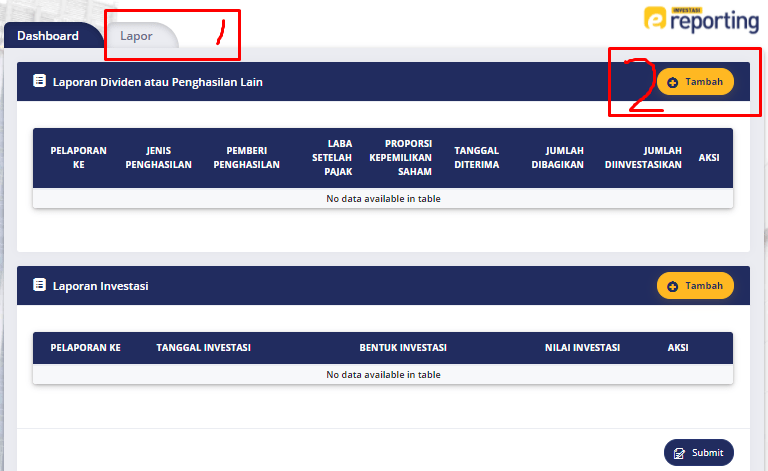 Cara Lapor Online Realisasi Inventasi atas Dividen yang Bebas Pajak Tips Pajak