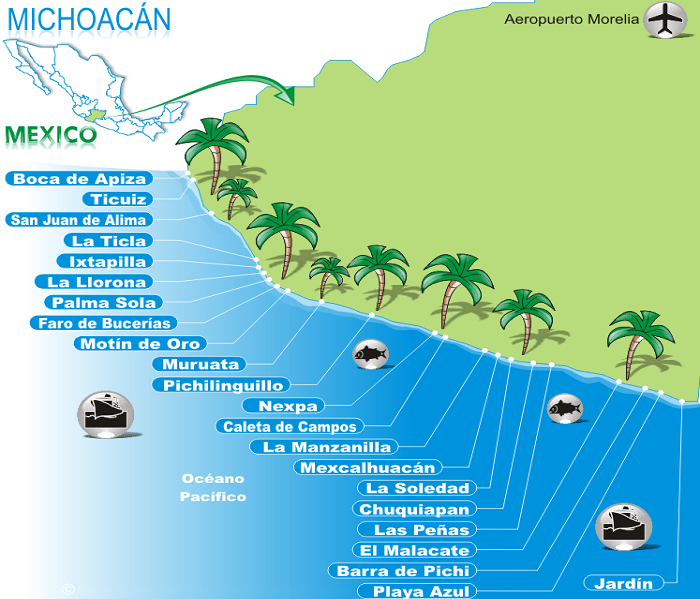 Las 23 mejores playas en Michoacán que tienes que visitar Tips Para