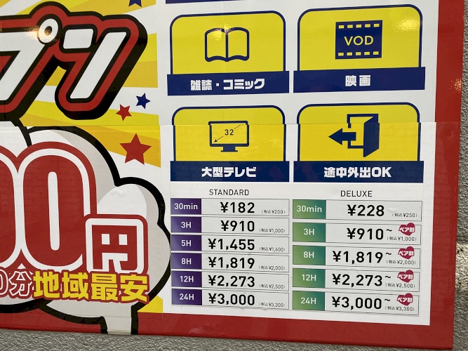 渋谷 完全個室で休憩出来るネットカフェ ネットルームマンボー の料金と写真 感想まとめ 電源あり 24時間 Tipstour