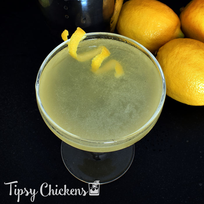 Lemon Meadow Cocktail [with Fresh Lemon Juice, Vodka & Drambuie]