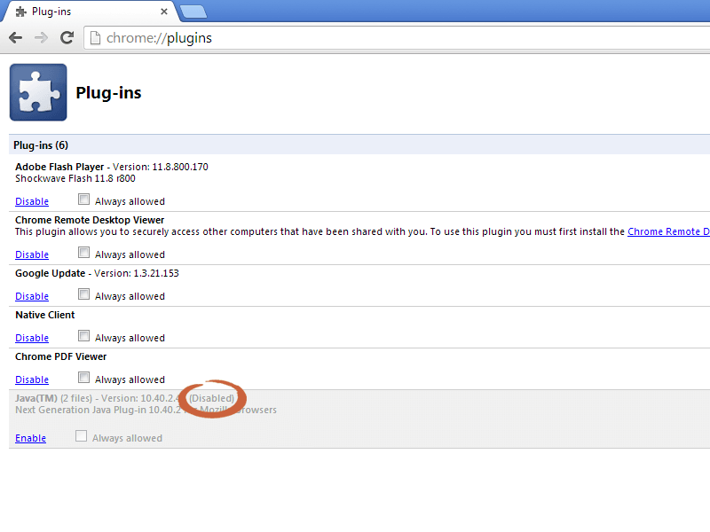 How to un install java plugin from ie nanaxshack