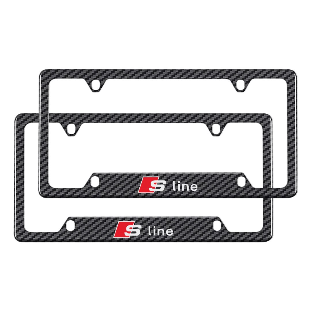 Audi License Plate Frame Audi S Line Carbon Fiber x 1 Pc