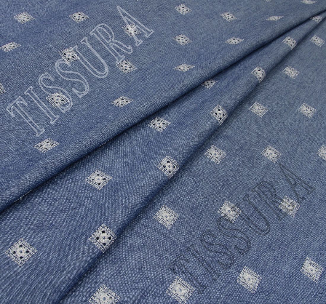 Embroidered Linen Fabric 100 Linen Fabrics from Italy by SKU