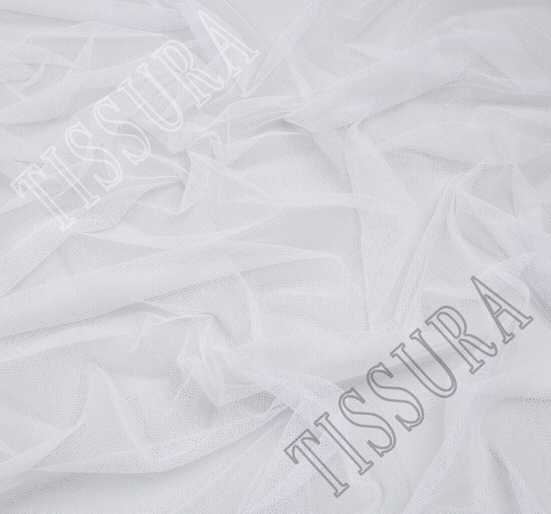 White Tulle Fabric Fabrics from France, SKU 00072535 at 2250 — Buy