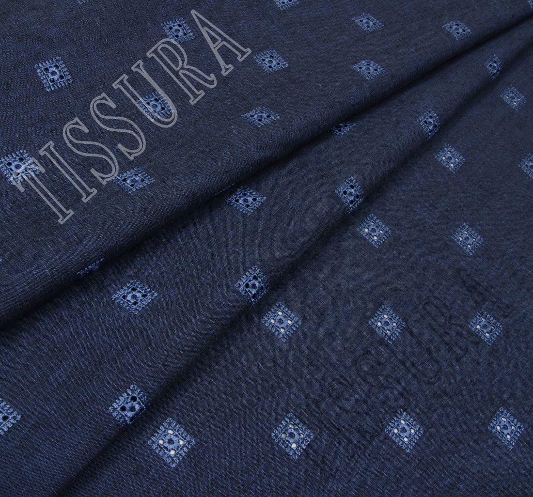 Embroidered Linen Fabric 100 Linen Fabrics from Italy by SKU