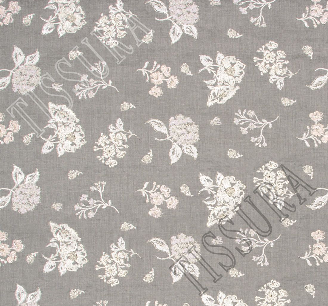 Embroidered Cotton Organdy Fabric Exclusive Bridal Fabrics from