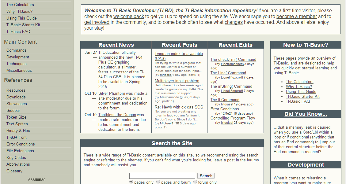 TIBasic Developer TI Story