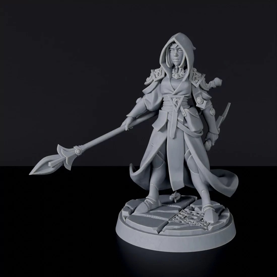 Human Female Sorcerer human wizard fantasy miniatures RPG games
