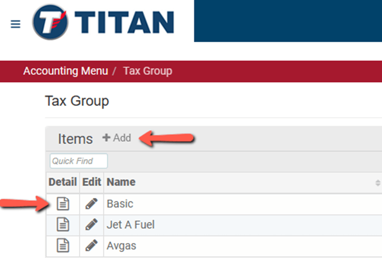 Creating a Tax Group Titan Aviation Fuels
