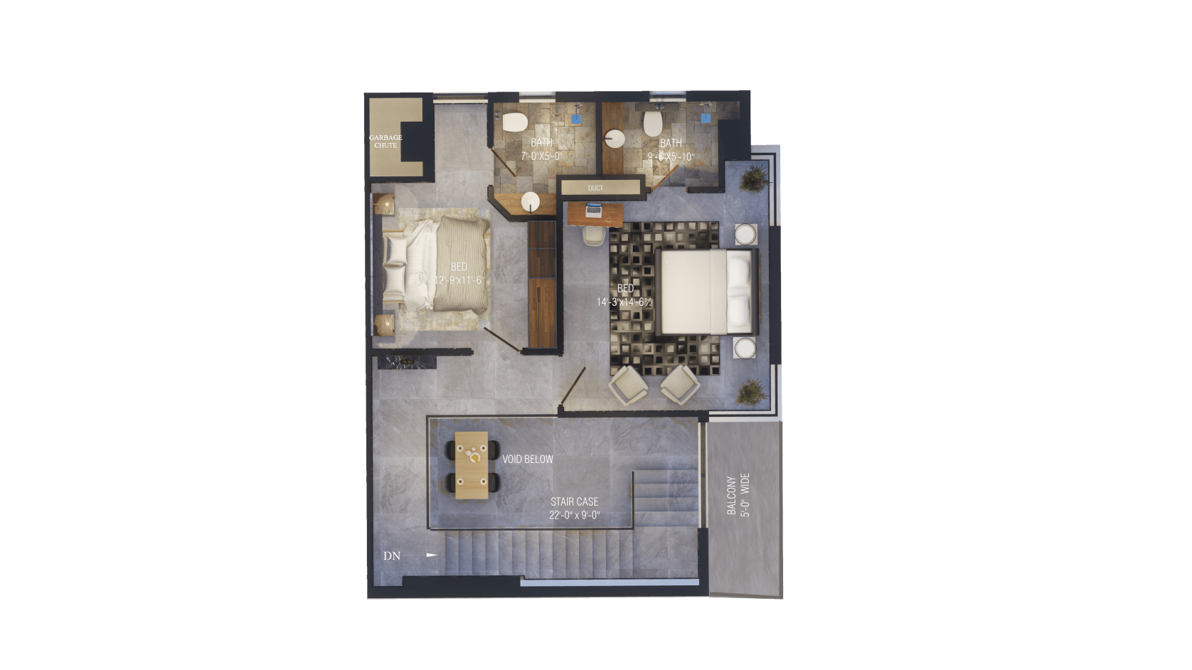 Three Bed Duplex Apartments Querencia