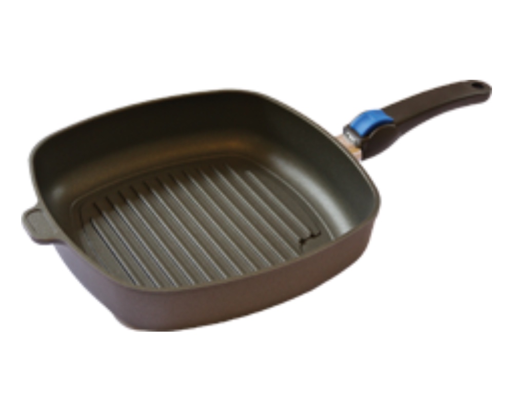 Titanium Small Grill Pan 11" (28cm) Titanium Exclusive Cookware Inc.