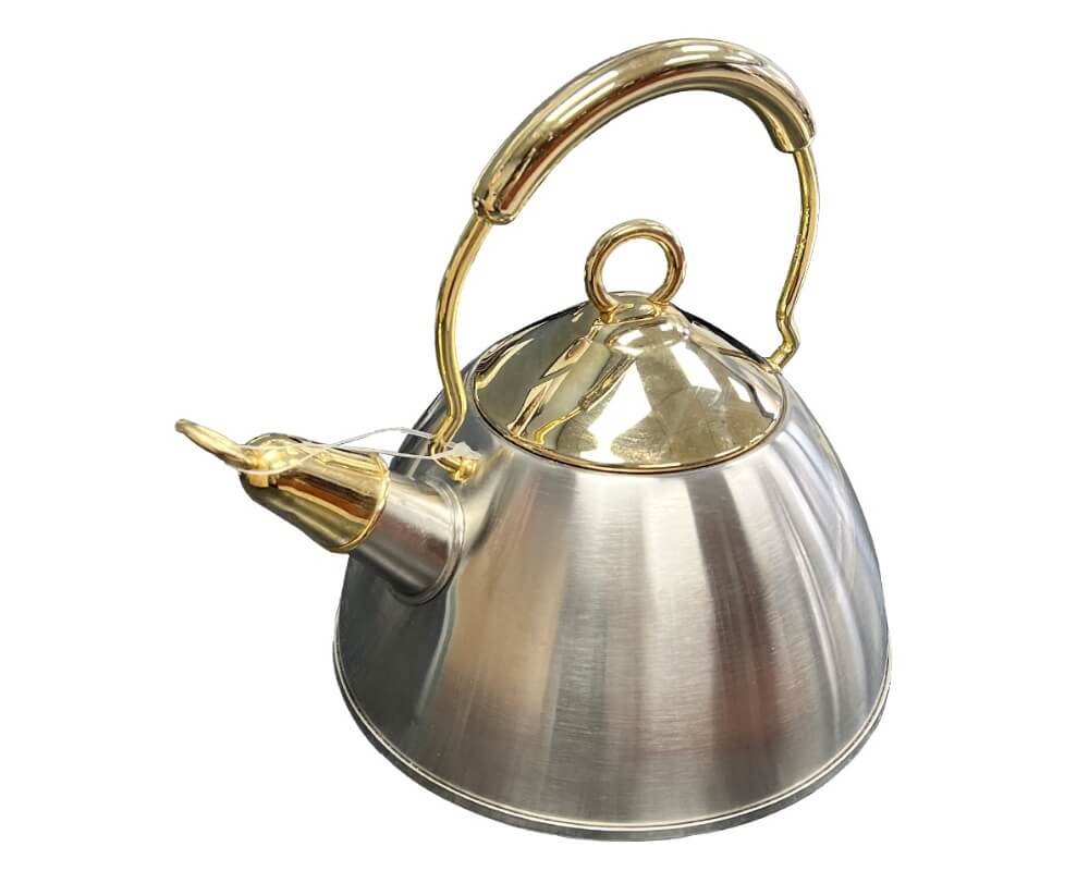 Tea Kettle Gold Sanitized Titanium Exclusive Cookware Inc.