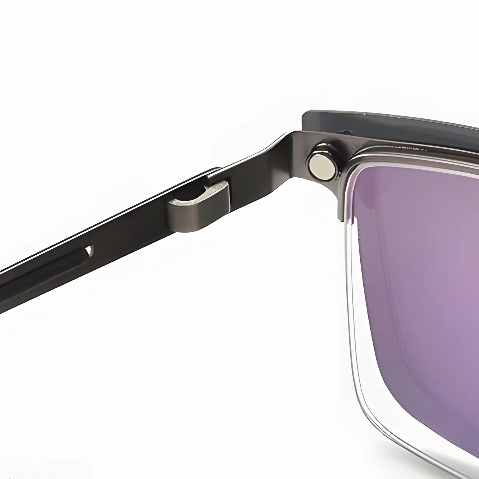 Semi Rimless Rectangle ClipOn Frames Titanium Optix