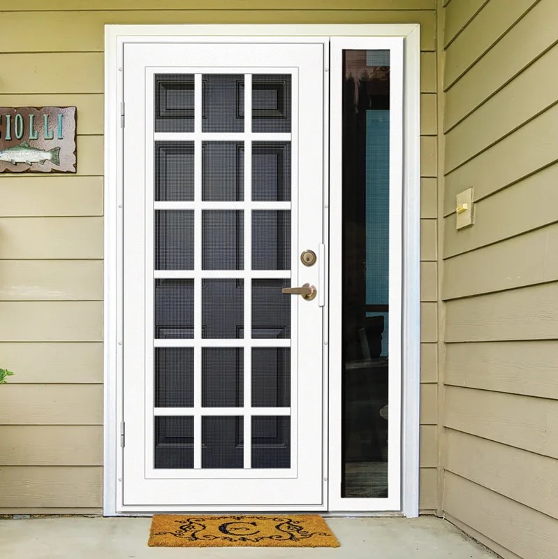 Double Security Storm Doors With Glass And Screen Glass Door Ideas