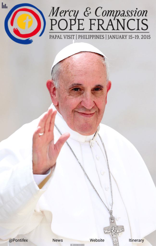 Papal Apps for Pope Francis' Philippine Visit (Jan. 1519, 2015) TITA